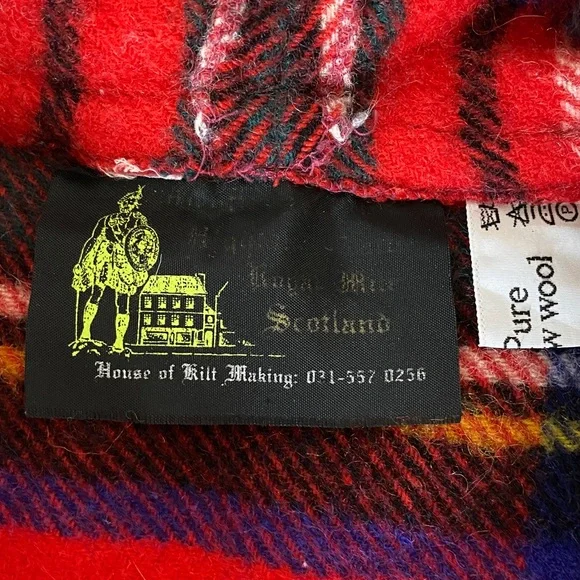 Vtg 80’s Red Plaid Hooded Jacket by House of Kilt Making Royal Scotland 🏴󠁧󠁢󠁳󠁣󠁴󠁿 - Picture 10 of 10